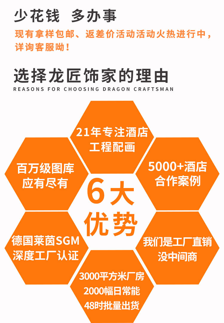 Longjiang Shijia Decorative Paintings: Abstract Bedside paintings, Hotel Nordic minimalist canvas paintings, Modern Bedroom crystal porcelain paintings wholesale pic 12