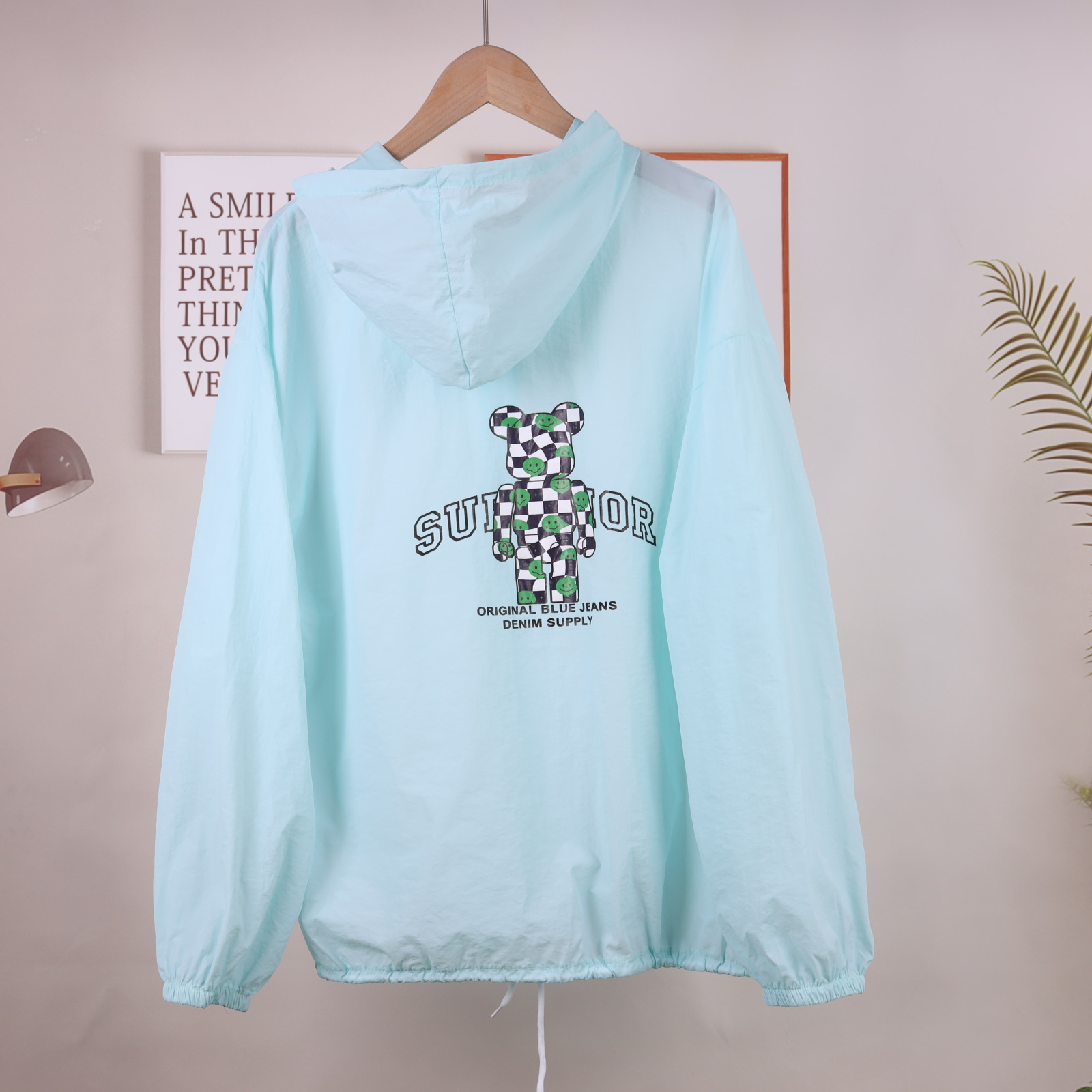 Cartoon bear sun-protective clothing for women, 2022 summer new style cute cat sun-protective clothing, Korean style stylish light jacket pic 16