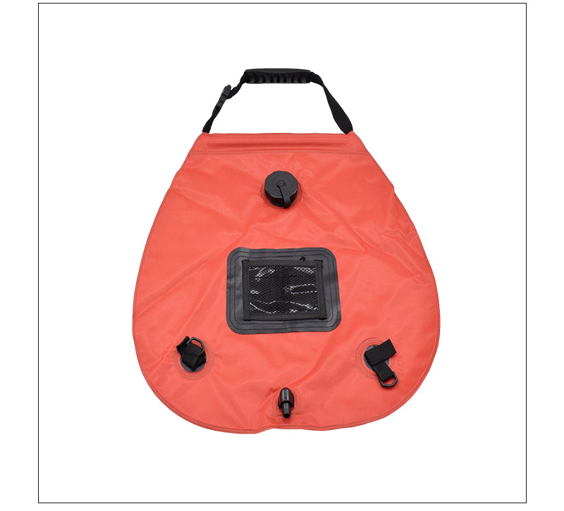 Outdoor solar heat collection shower bag, Amazon bestseller portable shower bag 20L camping shower water bag pic 12