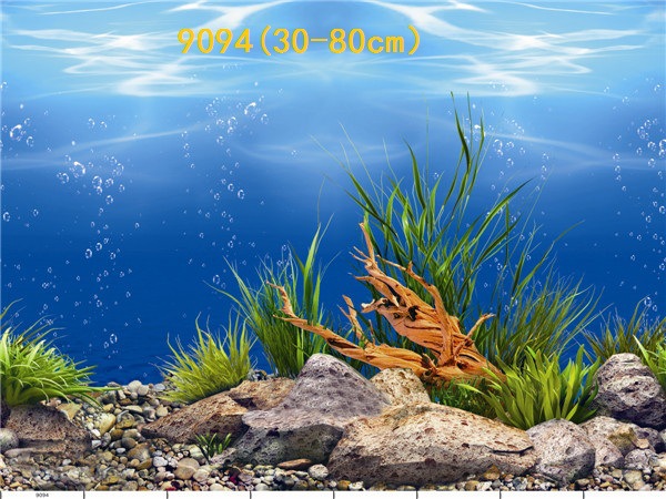 30cm tall, single-sided thin aquarium fish tank background painting, aquarium equipment and supplies glass sticker background painting pic 77