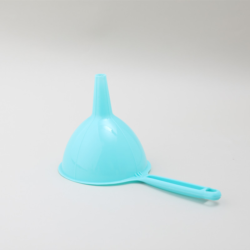Kitchen creative color long-handled portable funnel, large-diameter liquid separation small funnel, oil, vinegar and wine separate small funnel, floor stall, floor stall, floor stall pic 1