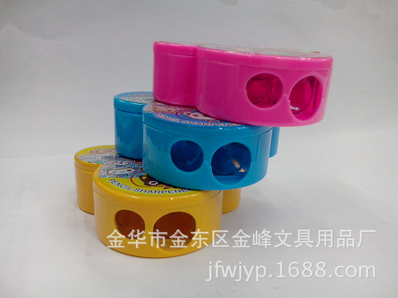 Mickey Mouse-shaped double-hole pencil sharpener, cute cartoon large and small hole pencil sharpener, creative manual pencil sharpener pic 9