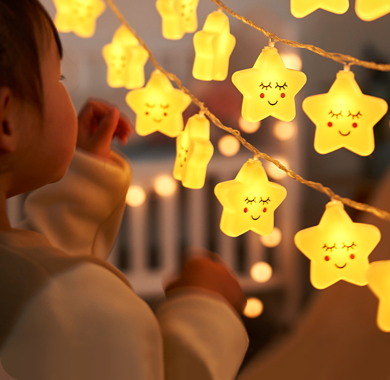 彩虹云朵小彩灯卧室布置装饰灯儿童帐篷灯房间挂灯露营氛围装饰灯详情8