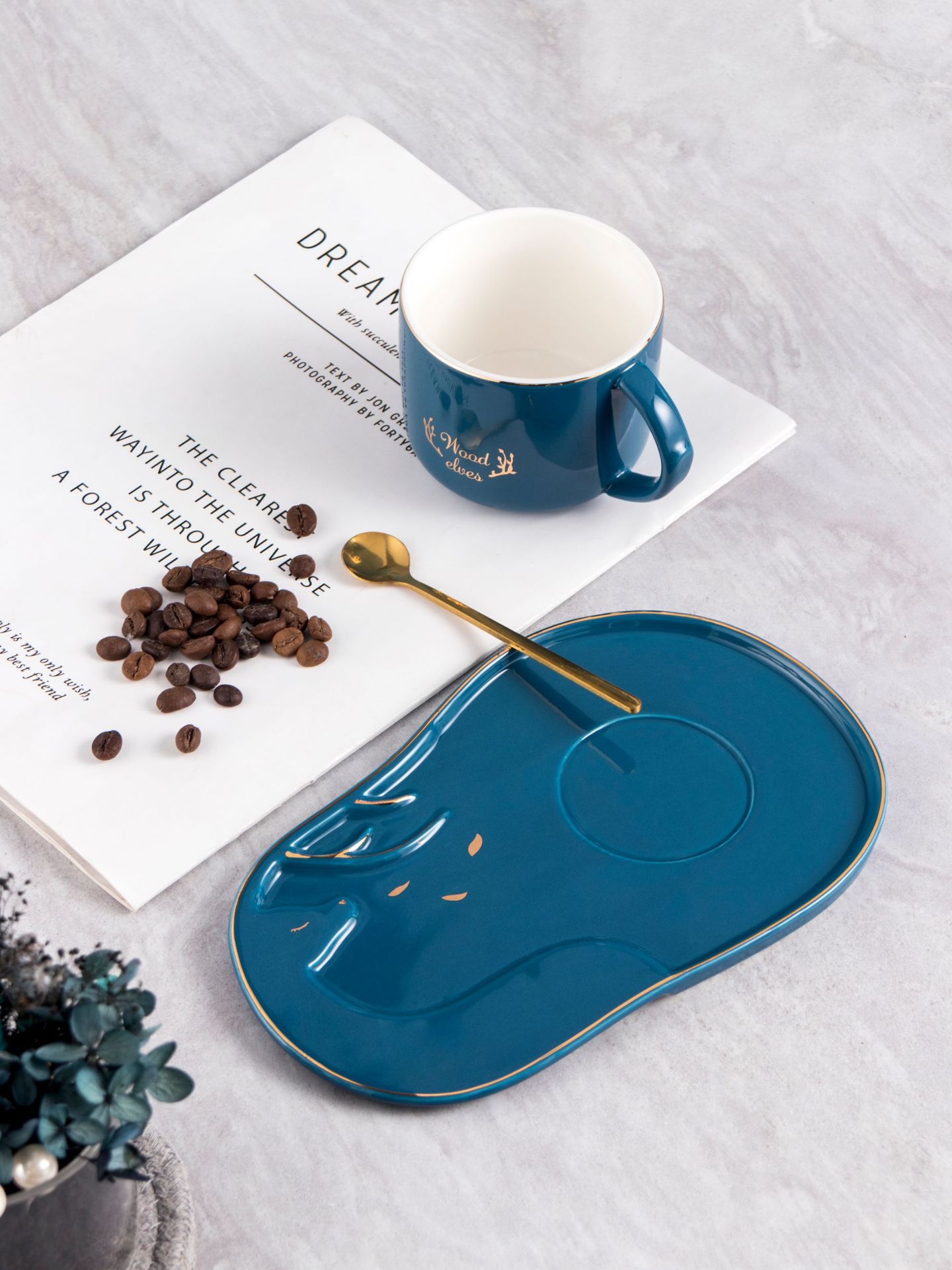 创意小精致下午茶茶杯陶瓷咖啡杯杯盘套装欧式高颜值家用茶具详情2