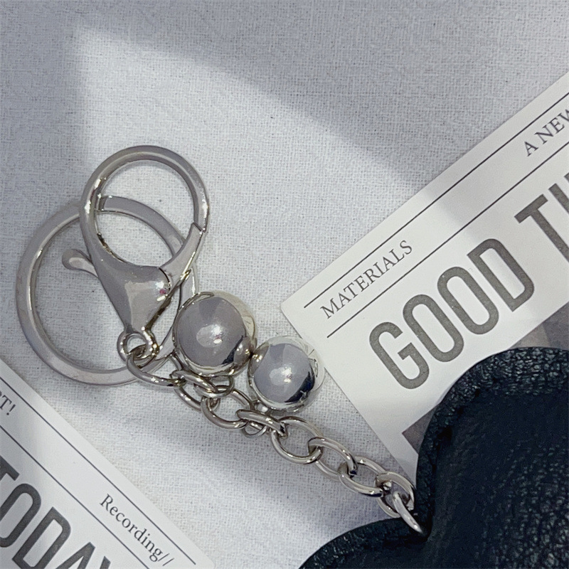 跨境电商时尚流苏钥匙圈包包挂件批发饰品配件桃心烫钻皮革钥匙扣详情10