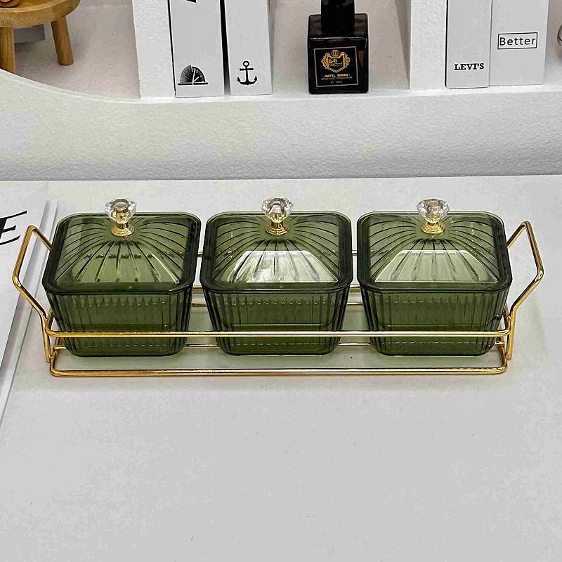 10 Fruit platters, home living room coffee table, tea, snacks, candies, pastries, nuts, divided snack plates, three-compartment dried fruit platters pic 1