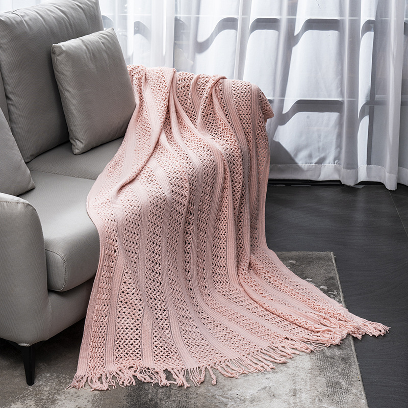 Cross-border blanket, office nap blanket, blanket, summer bed cover, sofa cover blanket, travel woven blanket pic 22