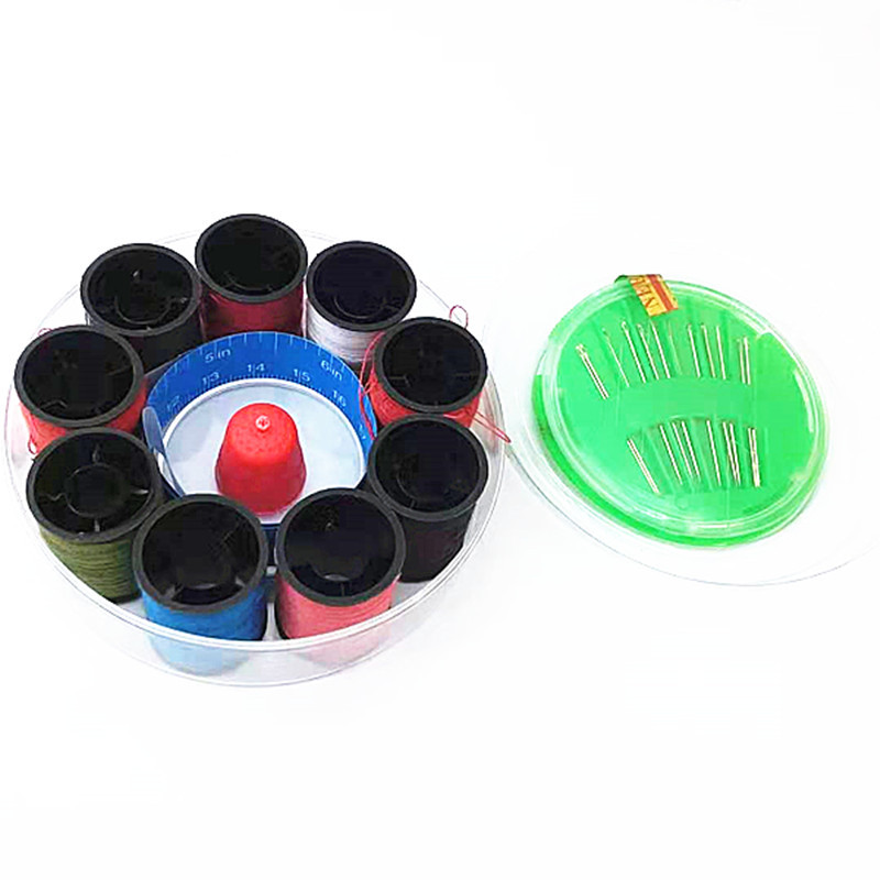 The manufacturer supplies 9-piece round sewing boxes and 12-piece sewing box sets for wholesale at a two-yuan store pic 6