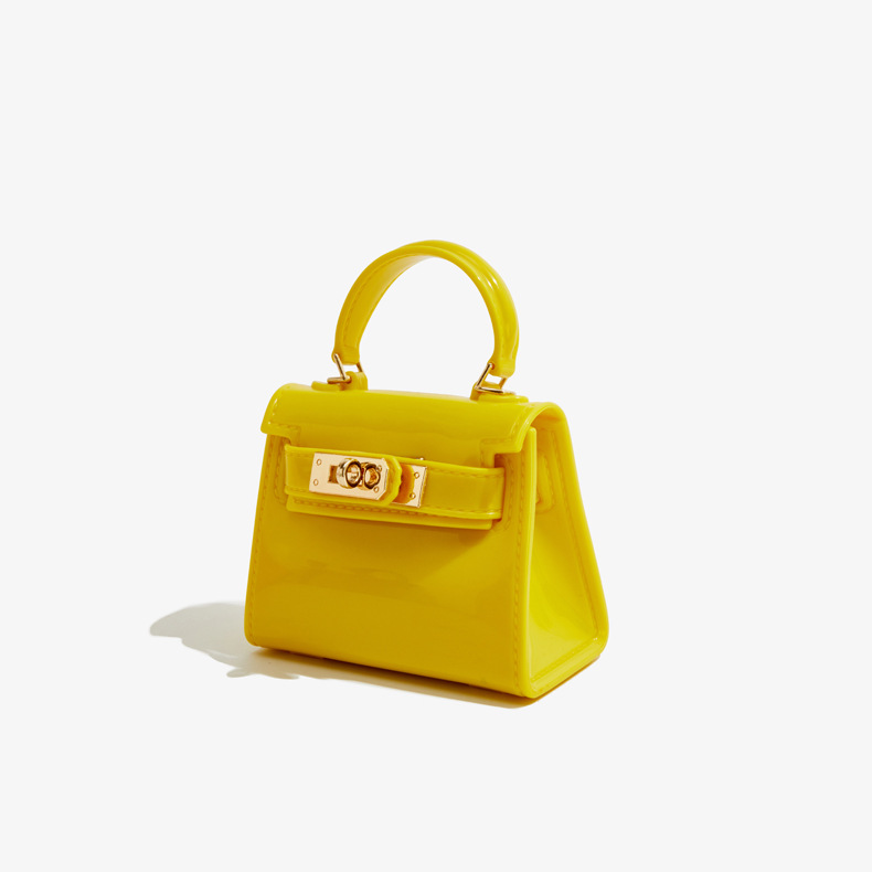 糖果小包小方块PVC芭比果冻包时尚百搭晚宴包耐脏易洗女手提包链条斜挎包详情9