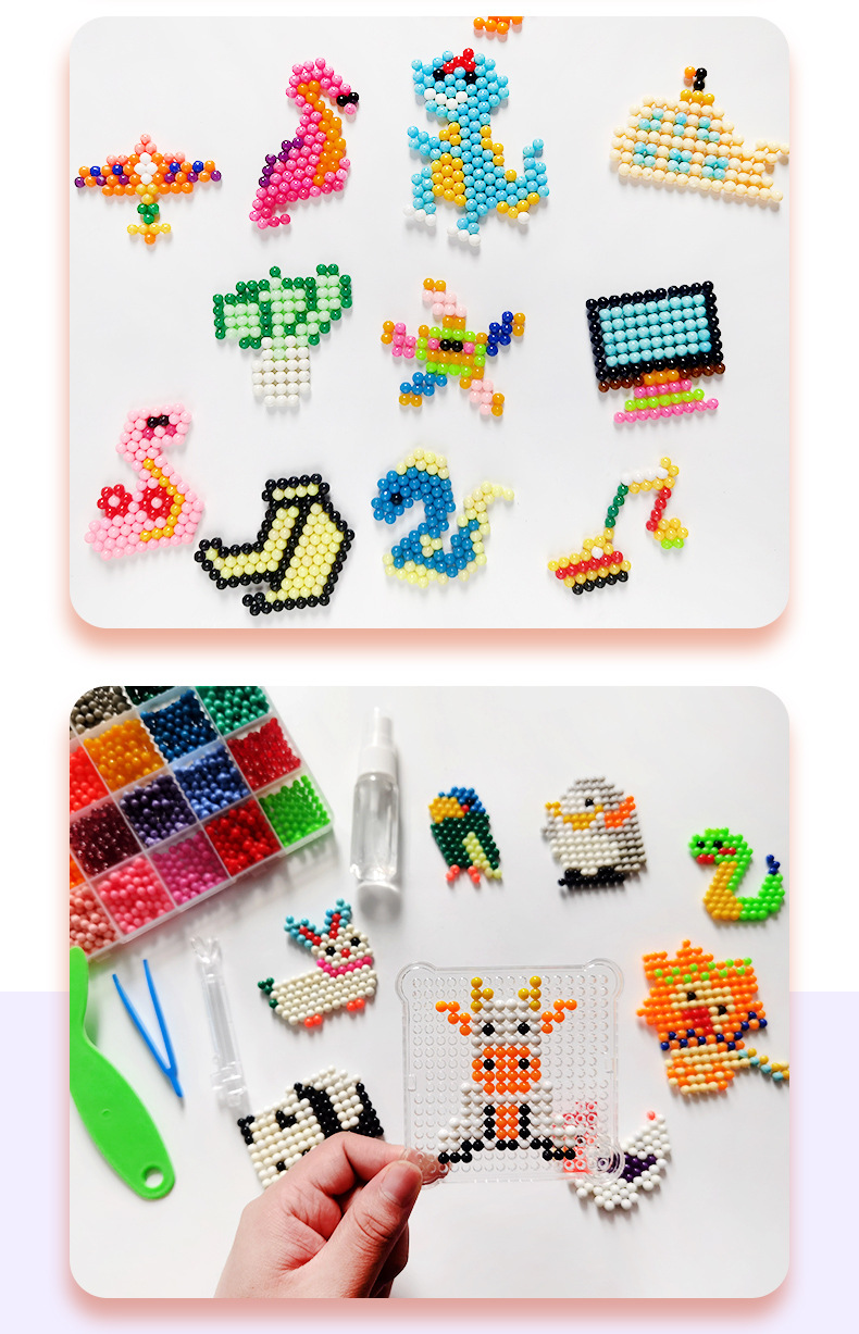 Theme Water Mist Magic Bead Magic Bead Magic Bead Versatile Water-Soluble Bean diy Bean Splicing Toy Magic Bead Set pic 17