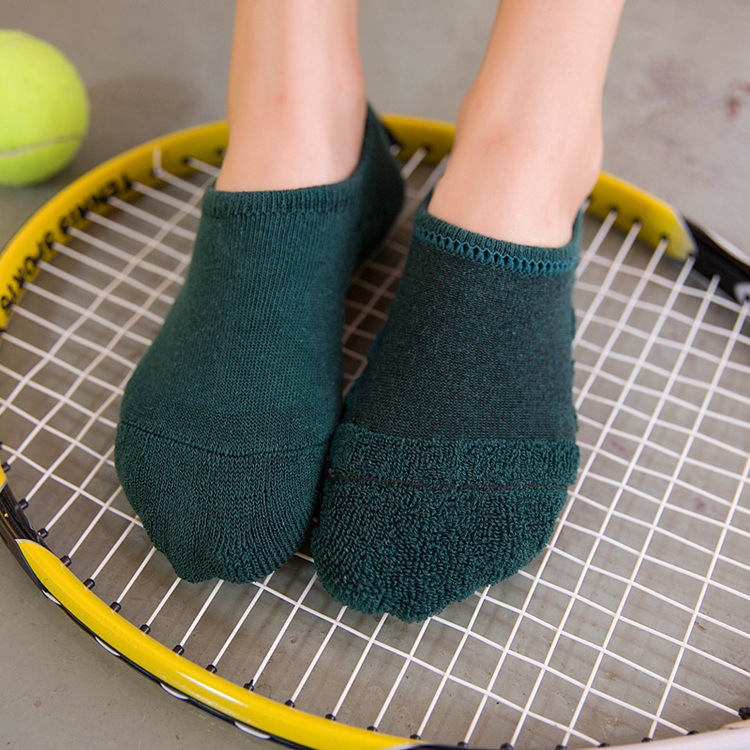 纯棉毛圈袜女袜运动毛巾船袜吸汗硅胶防滑女士短袜子详情23