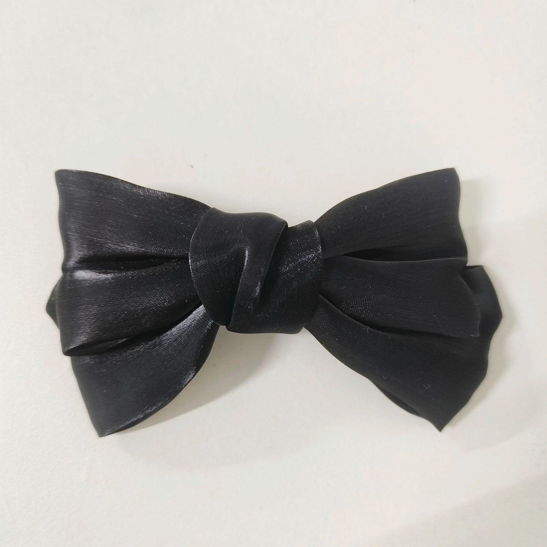 超仙人鱼姬蝴蝶结珠光缎面蝴蝶结发夹13cm儿童发夹后脑勺森系顶夹详情11