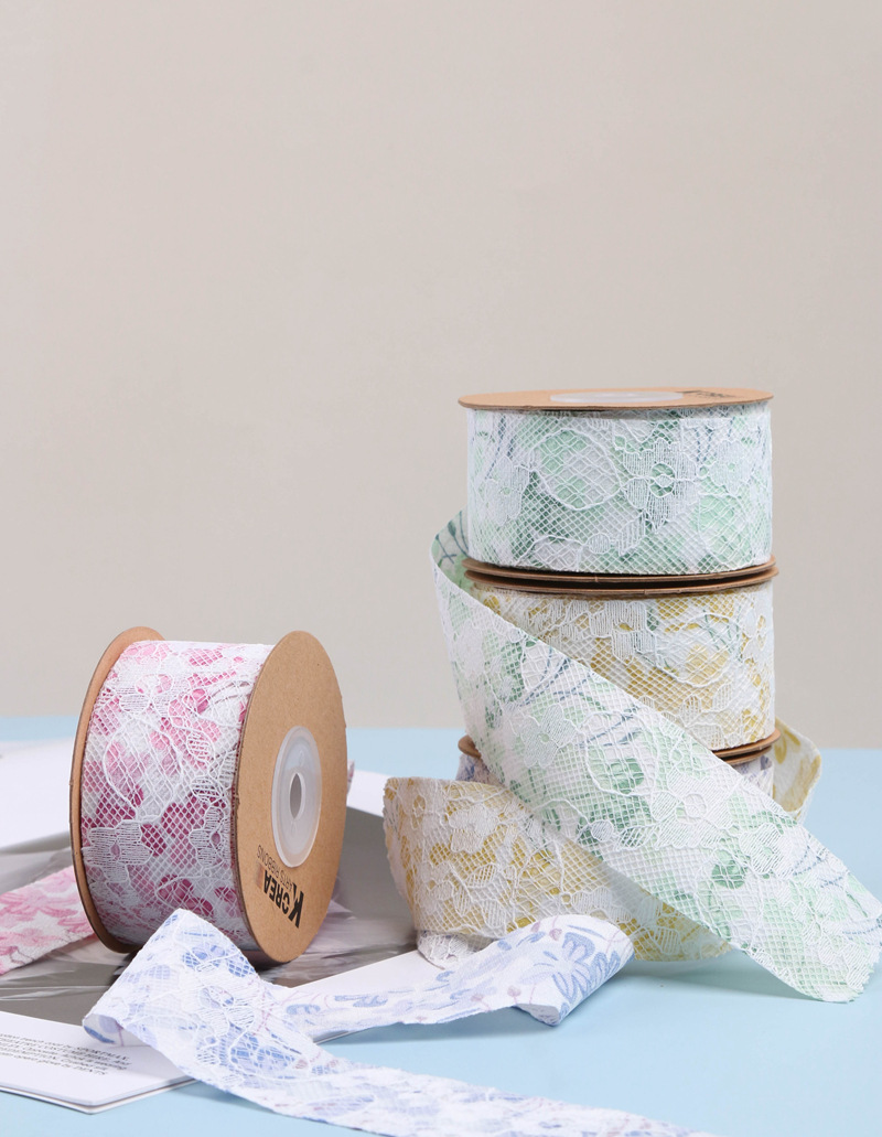Floral lace ribbons, ribbons, hair accessories, bow shoes, flower straw hats, cake baking gift boxes, floral art, flower shops, ribbons pic 6
