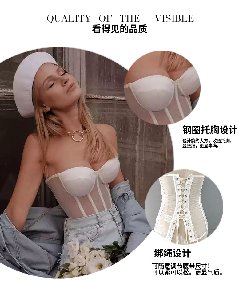 女士腰封外搭外穿黑色背带束腰性感背心装饰潮流朋克风吊带配衣服详情17