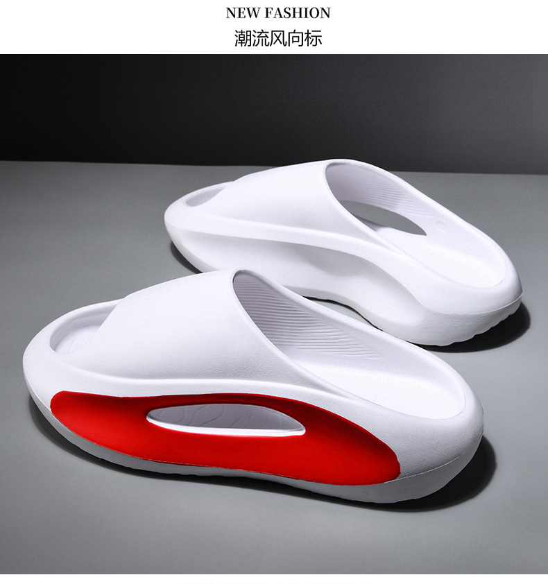 跨境厚底夏季拖鞋男情侣踩屎感拖鞋女时尚百搭外穿轻便eva一字拖详情17