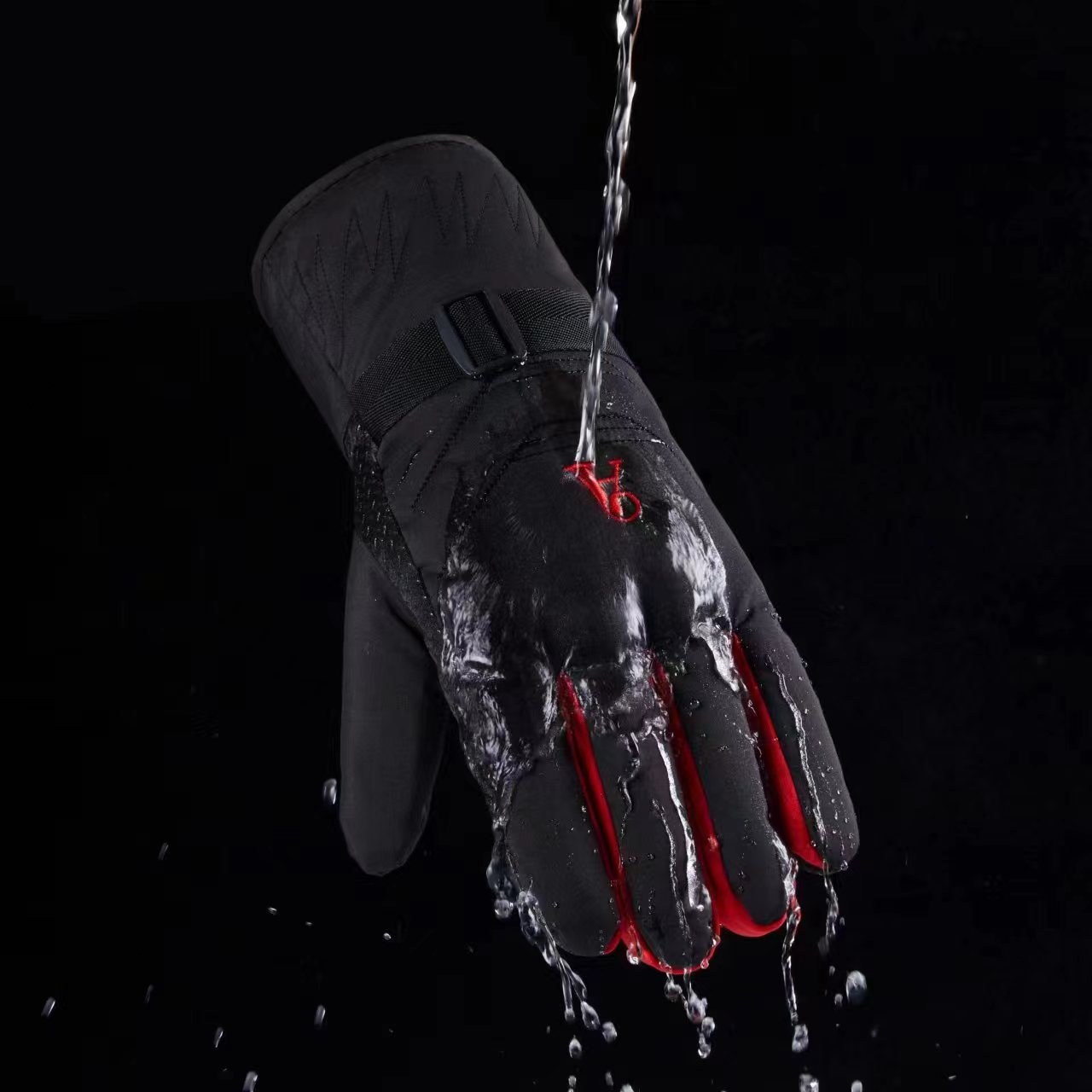 Cross-border thickened ski gloves, outdoor thickened cycling sports warm gloves, waterproof and windproof mountaineering gloves pic 4