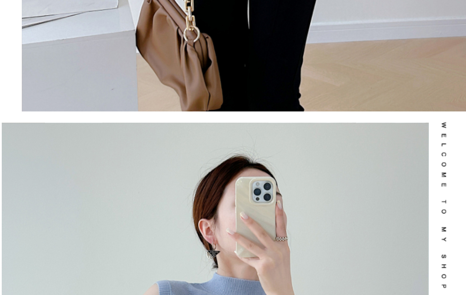 马甲毛衣女装2023年秋季新款无袖背心羊毛衫女士半高领针织衫羊毛详情22