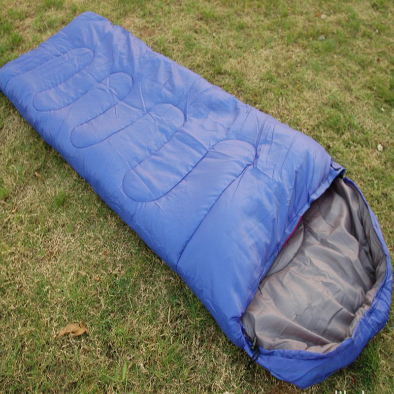 Outdoor spring, autumn and winter warm camping sleeping bags, travel camping outdoor multi-color and multi-specification envelope with cap sleeping bags pic 7
