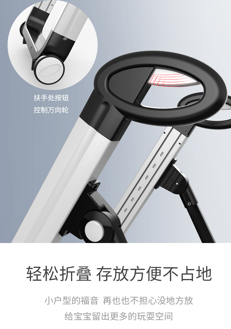 IVOLIA儿童餐椅多功能可折叠便携式婴儿餐椅家用吃饭椅子宝宝餐椅详情9