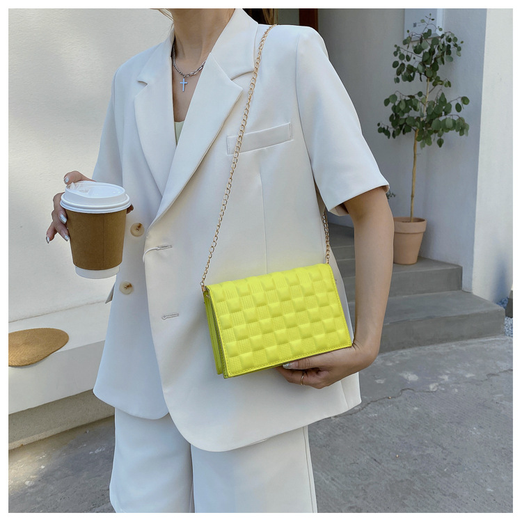 网红手提包包2021新款时尚单肩女包休闲感洋气斜挎简约ins链条包详情14