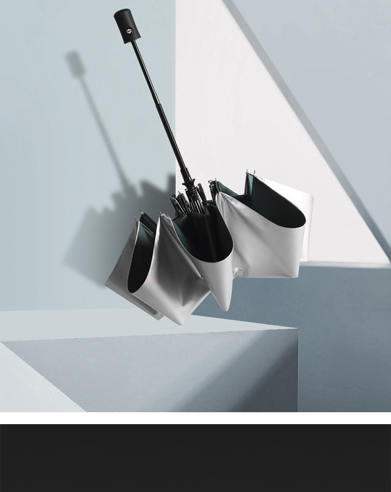 Titanium silver glue thickened three-fold umbrella, sun protection and UV protection folding umbrella, all-weather and all-weather sun umbrella, advertising umbrella pic 33