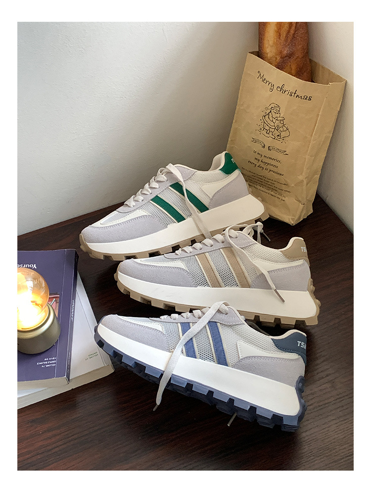   热卖2023春季新款厚底网面透气运动阿甘鞋MIS-887详情1