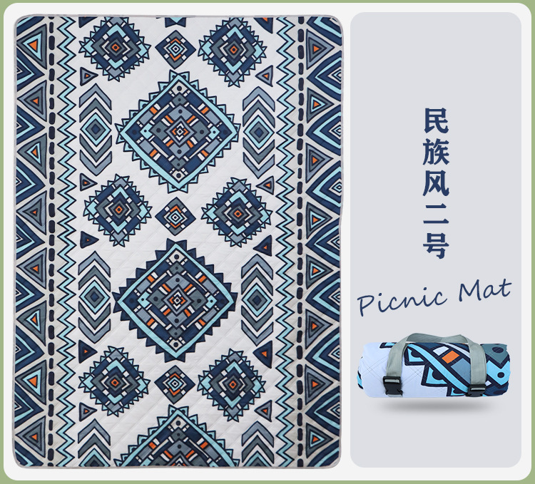 新款露营野餐垫探春旅游草坪地垫防滑防潮野餐布春游露营加厚地垫详情8