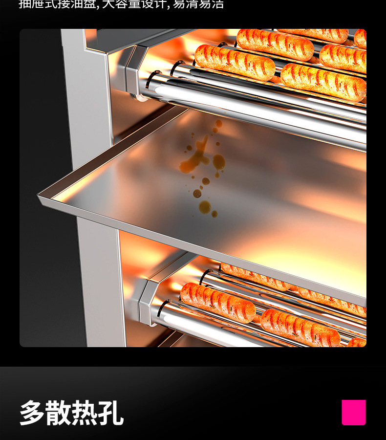 Lechuang sausage roasting machine, commercial sausage roasting machine, household mini small hot dog roasting machine, fully automatic sausage roasting machine pic 23