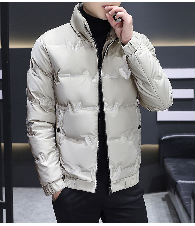 国标羽绒服男式冬季新款高端白鸭绒外套潮牌短款立领男装一件代发详情17