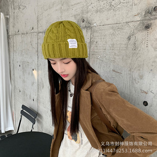 兔毛毛线帽子女秋冬季毛茸茸虎头醒狮渔夫帽显脸小针织毛绒帽子详情3