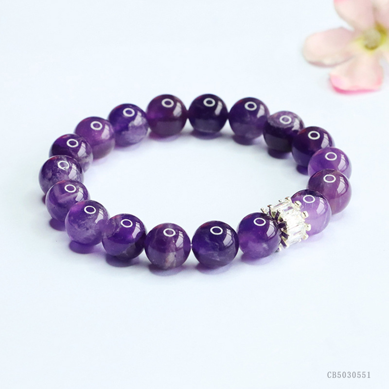 Juanyu Natural Amethyst Bracelet Lavender Dreamy Crystal Bracelet Unboxing Blind Box Live Streaming Factory CB5030551 pic 6