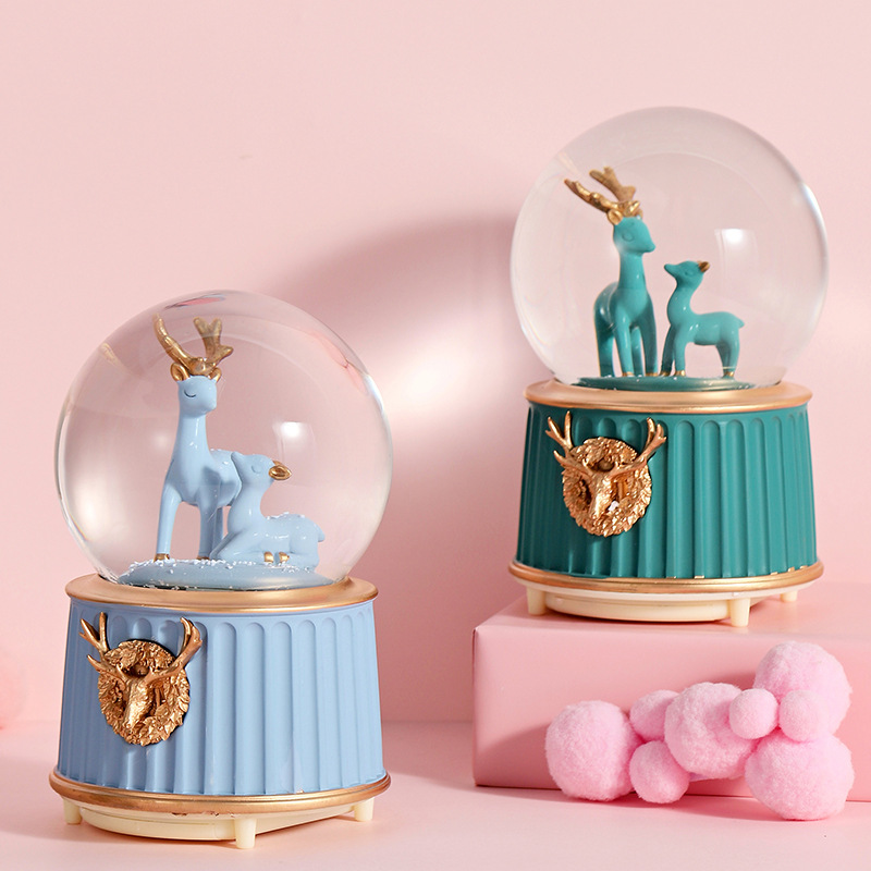 Astronaut Crystal Ball, music box, music box, Snowfall, Mermaid Princess, girls, children, birthday gifts, Christmas pic 23