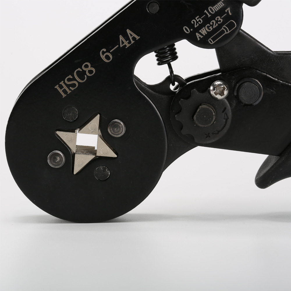 The manufacturer sells HCS8 6-4A tubular terminal crimping pliers sets with multiple specifications and functions, including crimping pliers pic 5