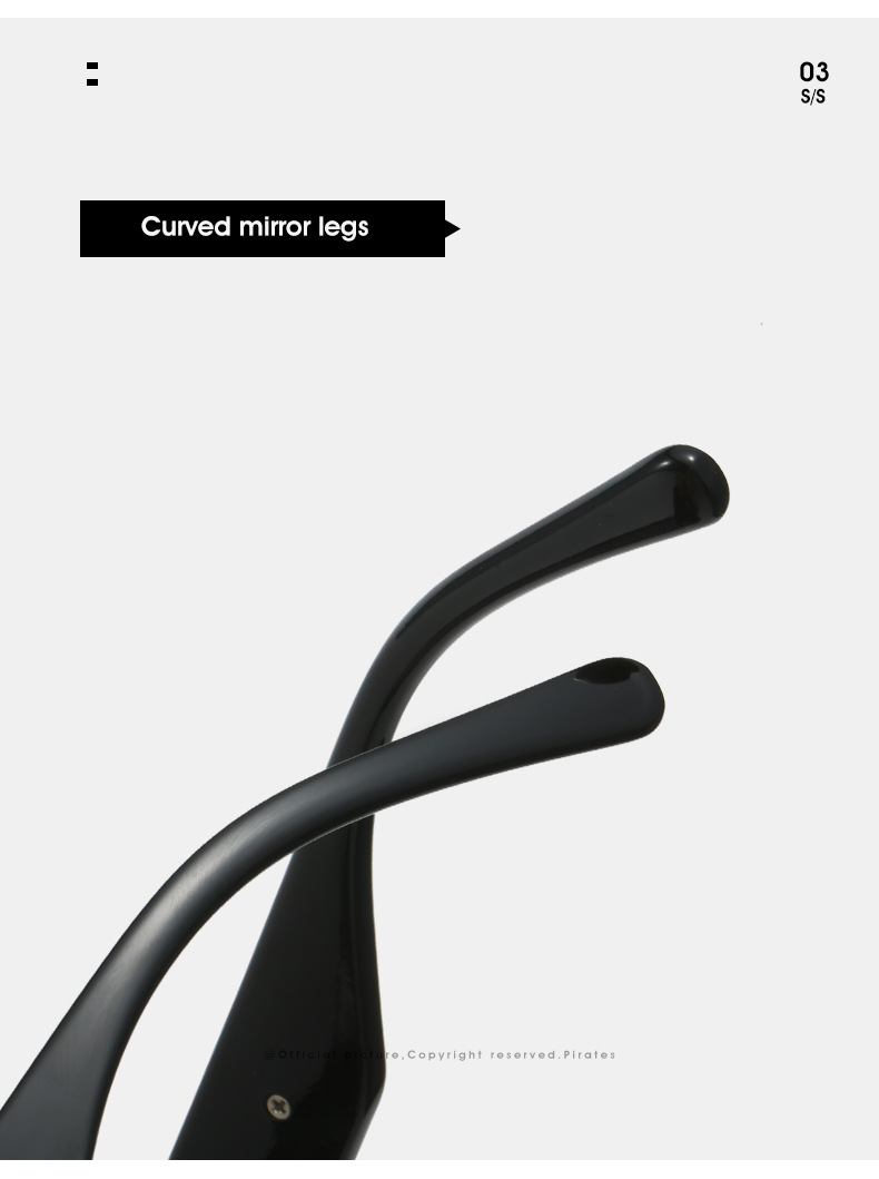 2023外贸跨境爆款朋克太阳镜女 欧美街拍摩登复古猫眼形墨镜详情15