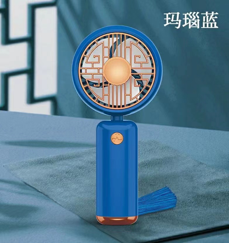 国潮迷你手持小风扇中国风复古便携口袋充电学生办公礼品直播带货详情5