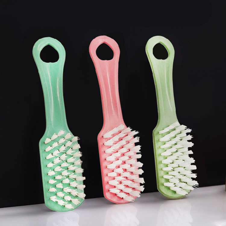 Plastic small brush shoe cleaning brush, plain color, hanging soft bristle shoe washing brush, laundry brush, washing clothes, shoe brush pic 1