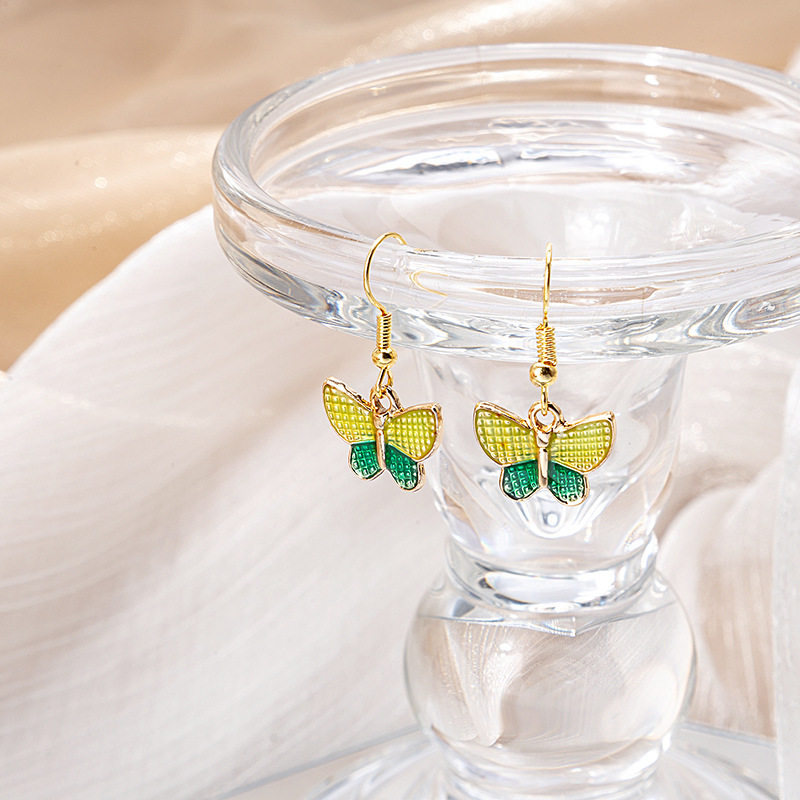 日韩系卡哇伊可爱七彩流苏卡通款少女耳环耳钩小清新风耳饰品详情4