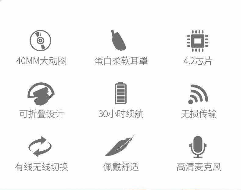 Cross-border over-ear wireless Bluetooth headphones ST16 retractable folding radio card Bluetooth headphones factory pic 3