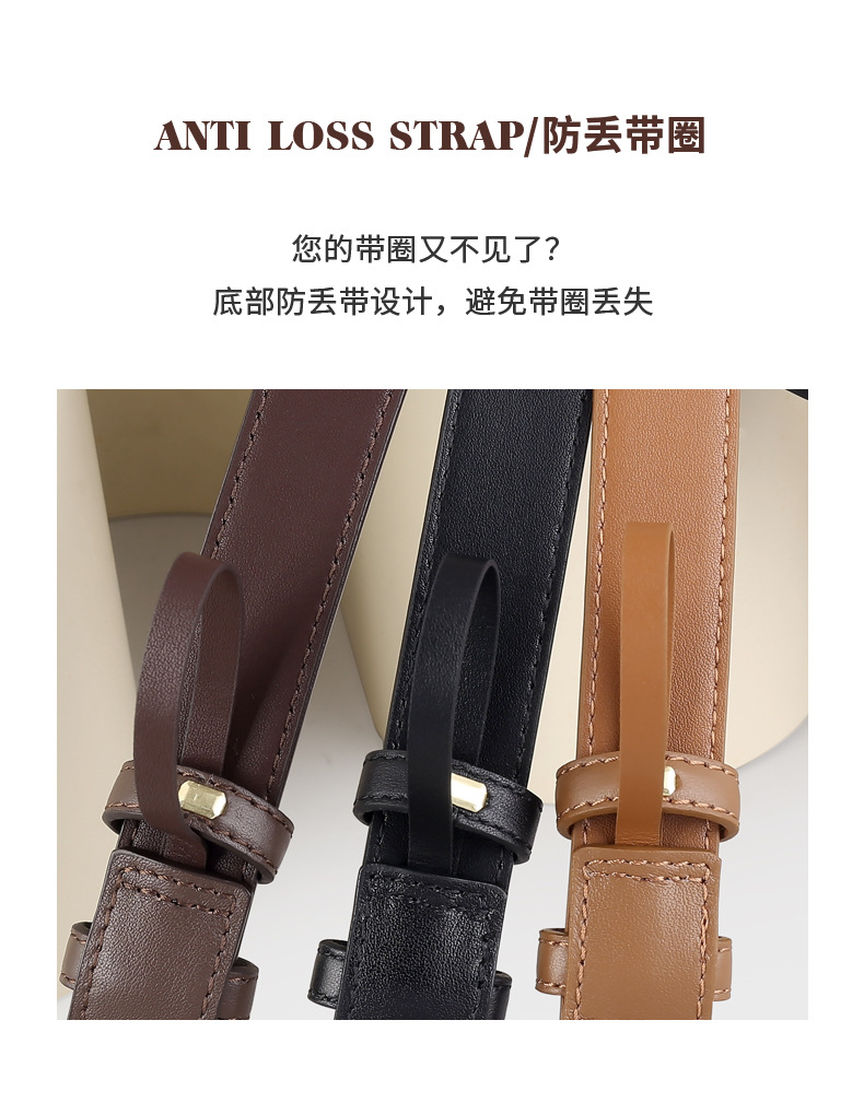 Leather belt for women 2025 new style top layer cowhide needle buckle belt decoration with denim belt direct supply from the manufacturer pic 7