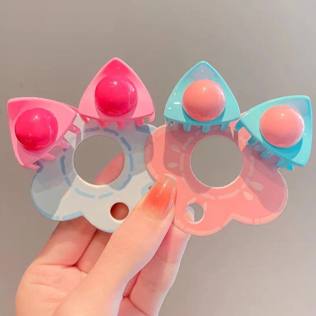 儿童发夹y2k多巴胺抓夹猫耳朵发卡小女孩头饰可爱女童刘海碎发夹详情6