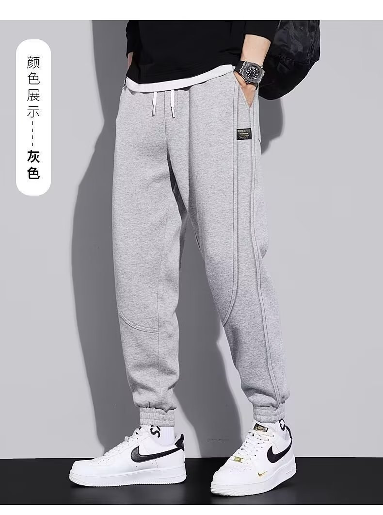 百搭休闲裤男宽松直筒休闲裤男束脚裤子百搭ins港风潮男裤详情11