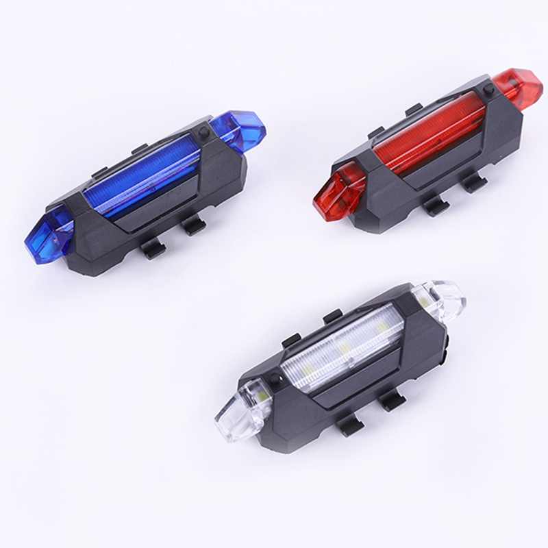 Wholesale USB charging night riding warning lights, mountain bike LED waterproof headlights, warning lights pic 7