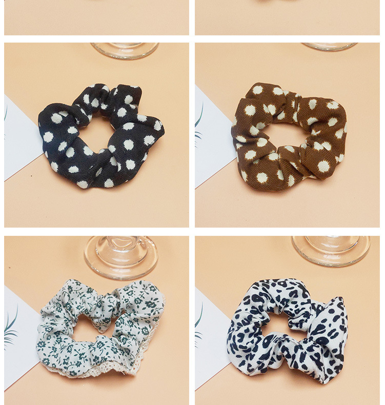 Wholesale of Japanese and Korean hair ties, large intestine hair bands, JK checkered retro leather band hair ties, Korean simple hair accessories, and pig large intestine accessories pic 20