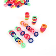 Cross-border solid-color crystal satin hair tie, elegant headwear, simple hair tie, hair accessory, small hair band, large fat intestine hair band pic 13