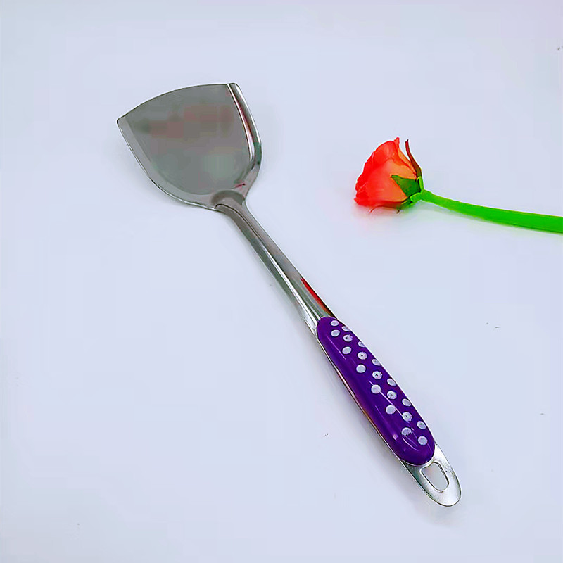 Factory direct sales of large stainless steel soup spoons, large rice spoons, large strainers and spatulas, and wholesale kitchenware pic 1