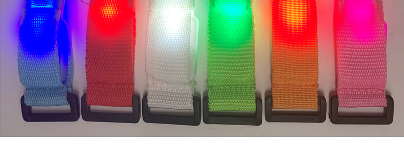 LED festival luminous wristband, concert luminous wristband, nylon woven party flashing luminous armband products pic 10