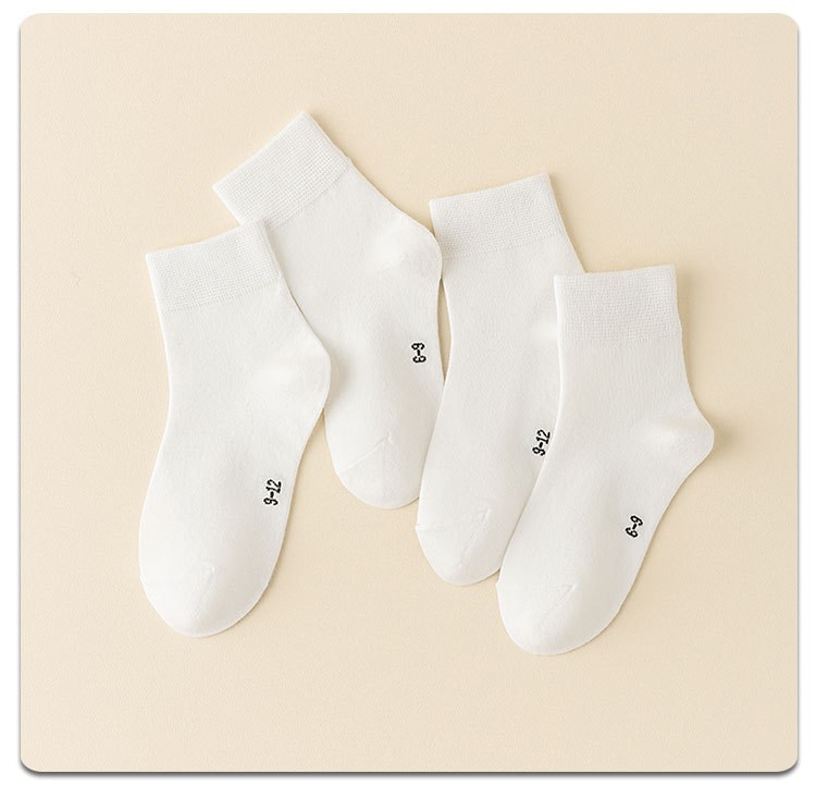 Calcetines stand one piece para el cabello calcetines de verano para niños calcetines blancos de algodón calcetines para niños y niñas calcetines para estudiantes primavera/otoño calcetines blancos versátiles medias medias one piece para el cabello pic 18