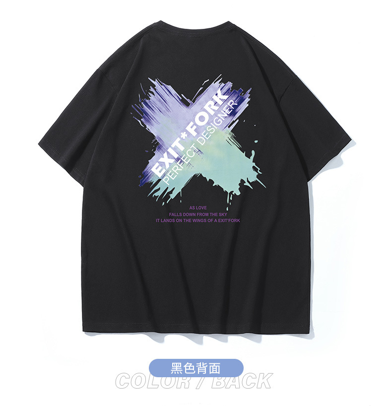 NASA collaboration short-sleeved T-shirt for men, a heavyweight off-the-shoulder pure cotton bestseller with bear print, half-sleeved couple T-shirt for women pic 58