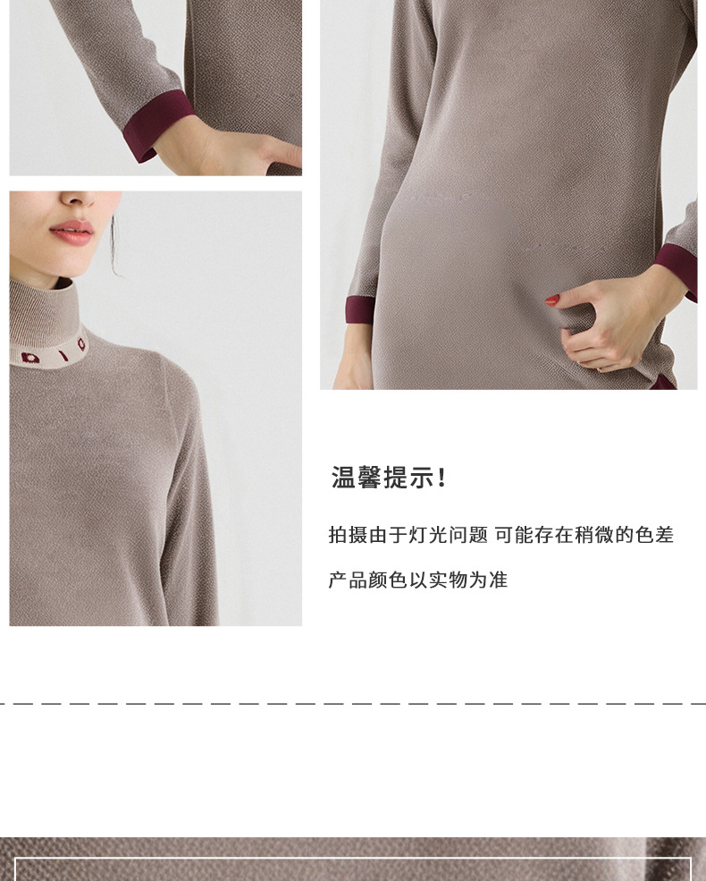 半高领做旧针织毛衣运动连衣裙高街宽松外搭针织衫详情4