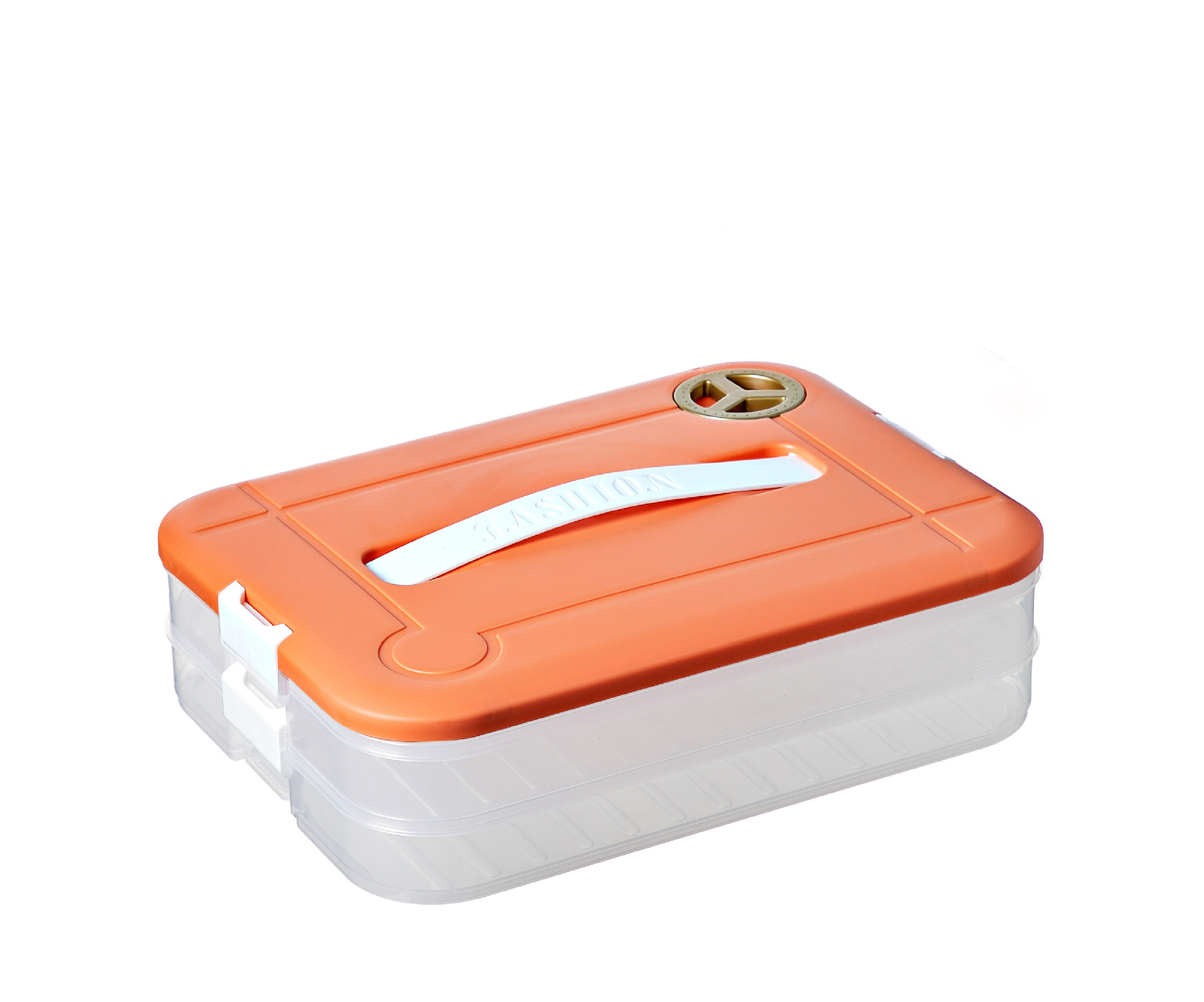 Portable kitchen dumpling plate storage box with timer and large capacity pic 2